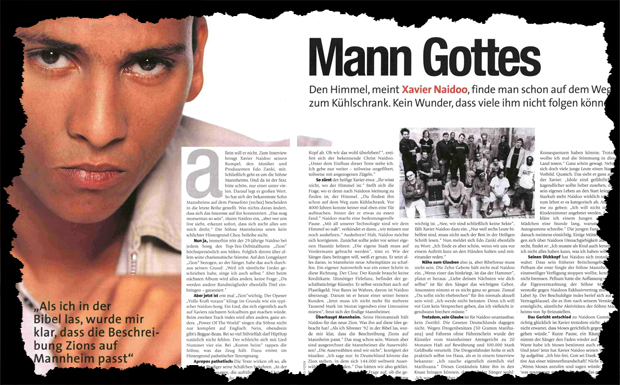 Xavier Naidoo Interview Ausriss 2001