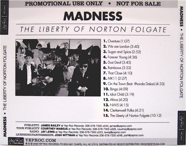 Madness - The Liberty Of Norton Folgate