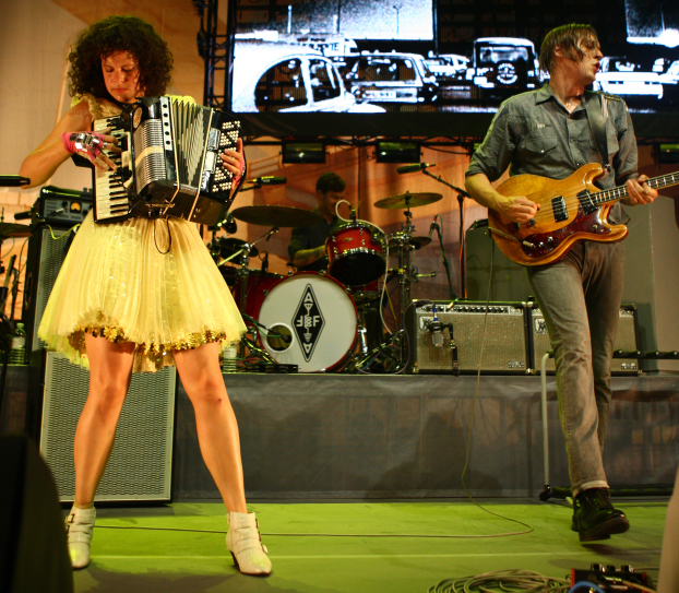 Arcade Fire - Rockin' The Suburbs - Regine Chassagne, Jeremy Gara und Win Butler