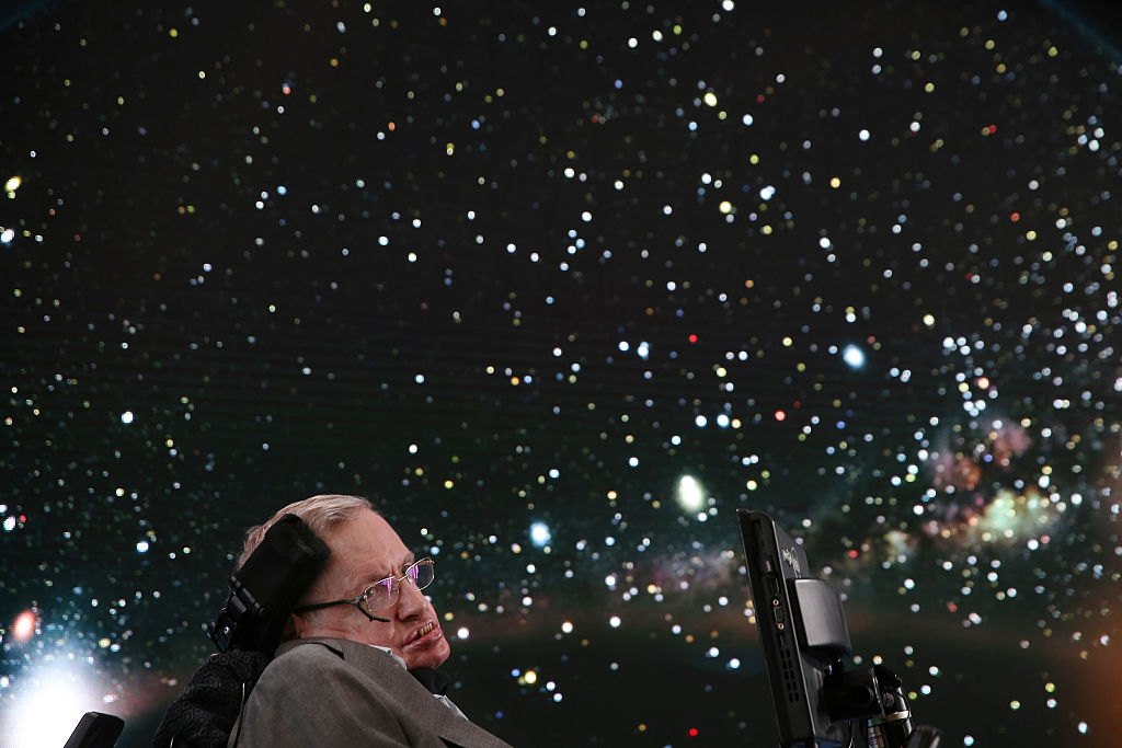 Professor Stephen Hawking am 12. April 2016 in New York City.