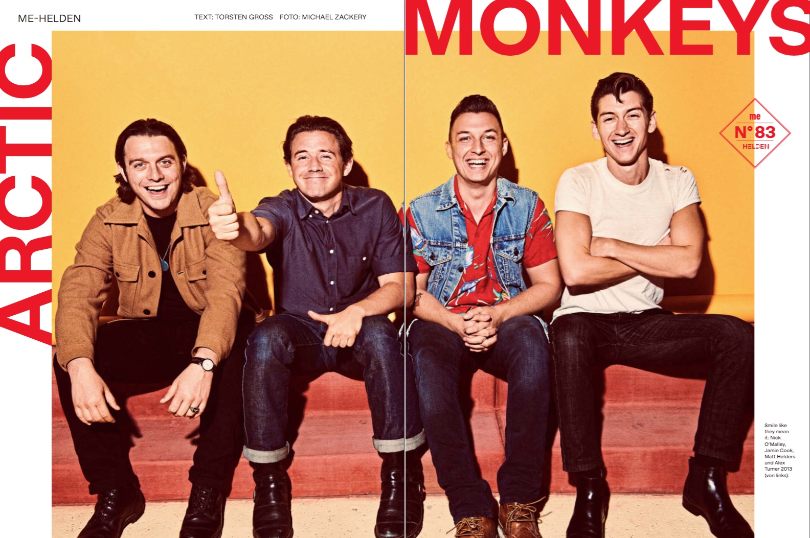 ME-Helden in unserer Jubiläumsausgabe: Die Arctic Monkeys im 750. Musikexpress