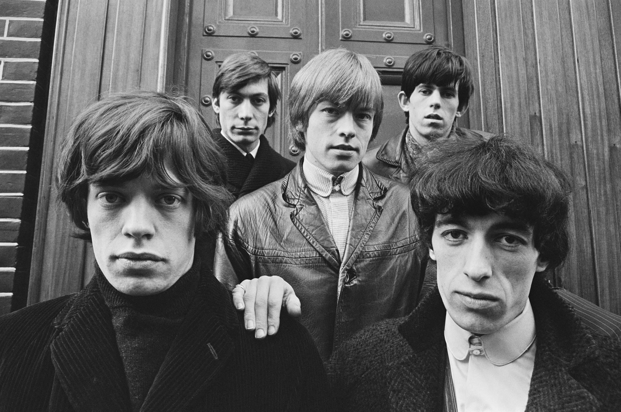 The Rolling Stones in London, 1963: Mick Jagger, Charlie Watts, Brian Jones, Keith Richards und Bill Wyman