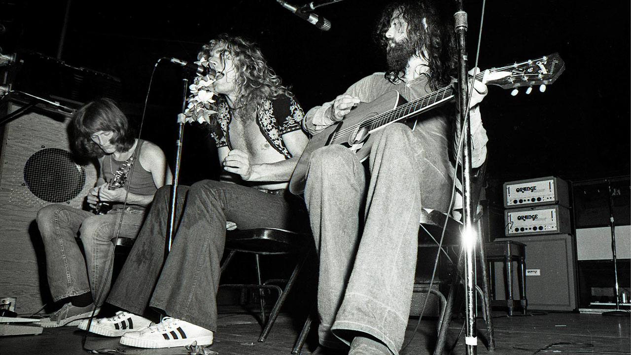 Eine Band wie Led Zeppelin werdet Ihr wohl nicht gleich auf der Bühne stehen (oder sitzen) haben.