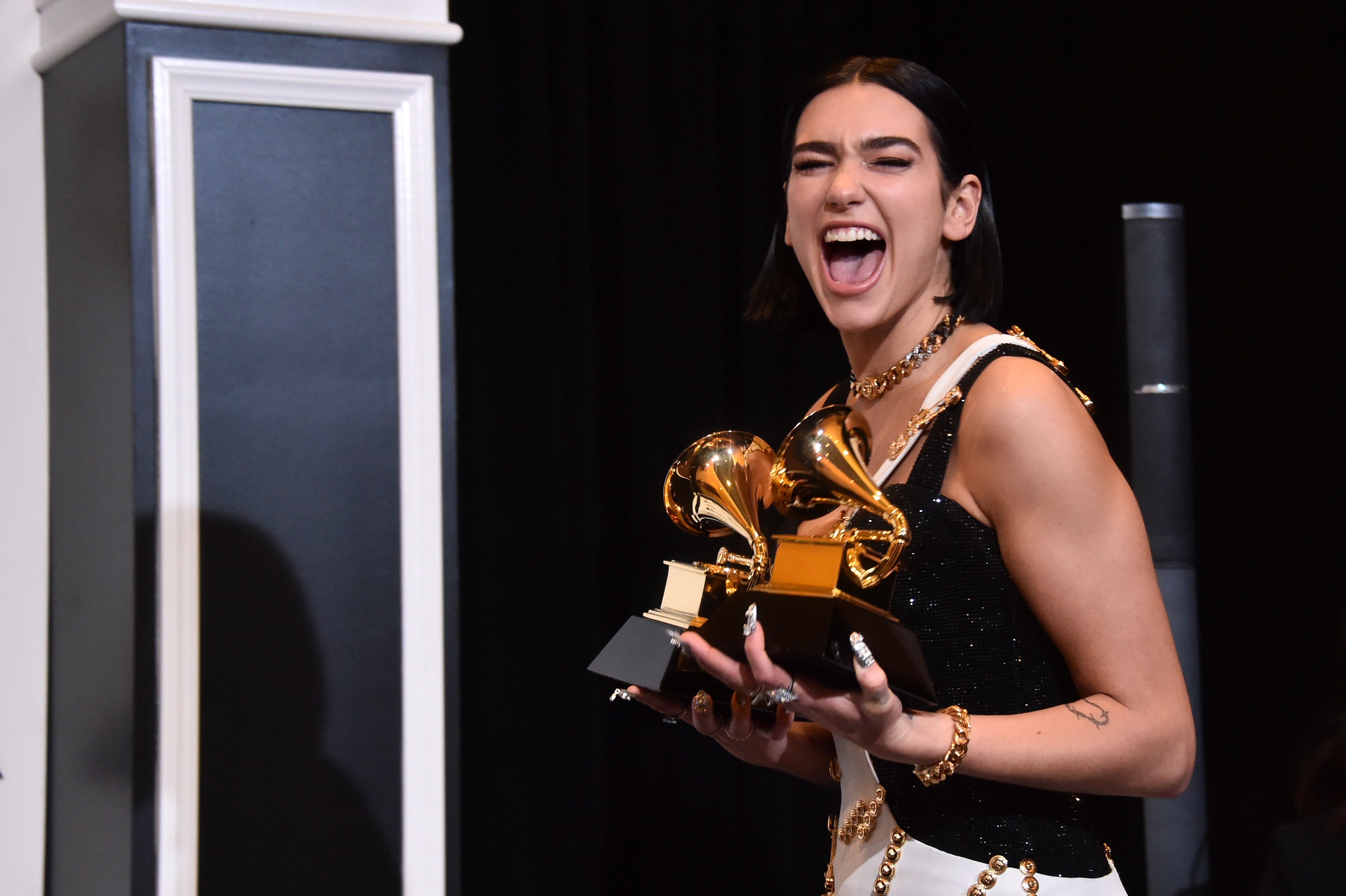Gewann als „Best New Artist“: Dua Lipa bei den 61. Grammys am 10. Februar 2019 in Los Angeles