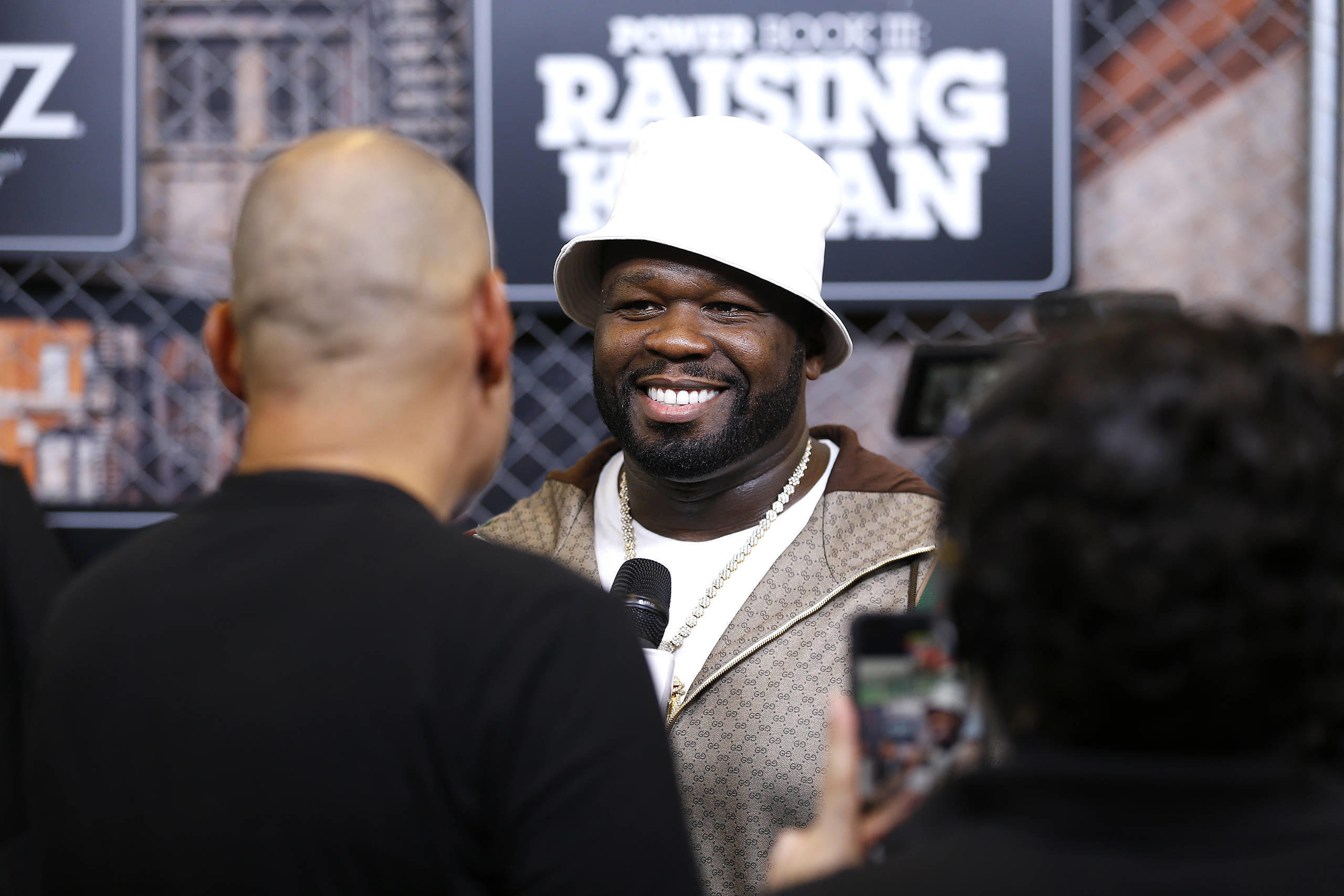 50 Cent bei der Premiere von „Power Book III: Raising Kanan" im Hammerstein Ballroom am 15. Juli 2021 in New York City. (Foto: John Lamparski/FilmMagic)