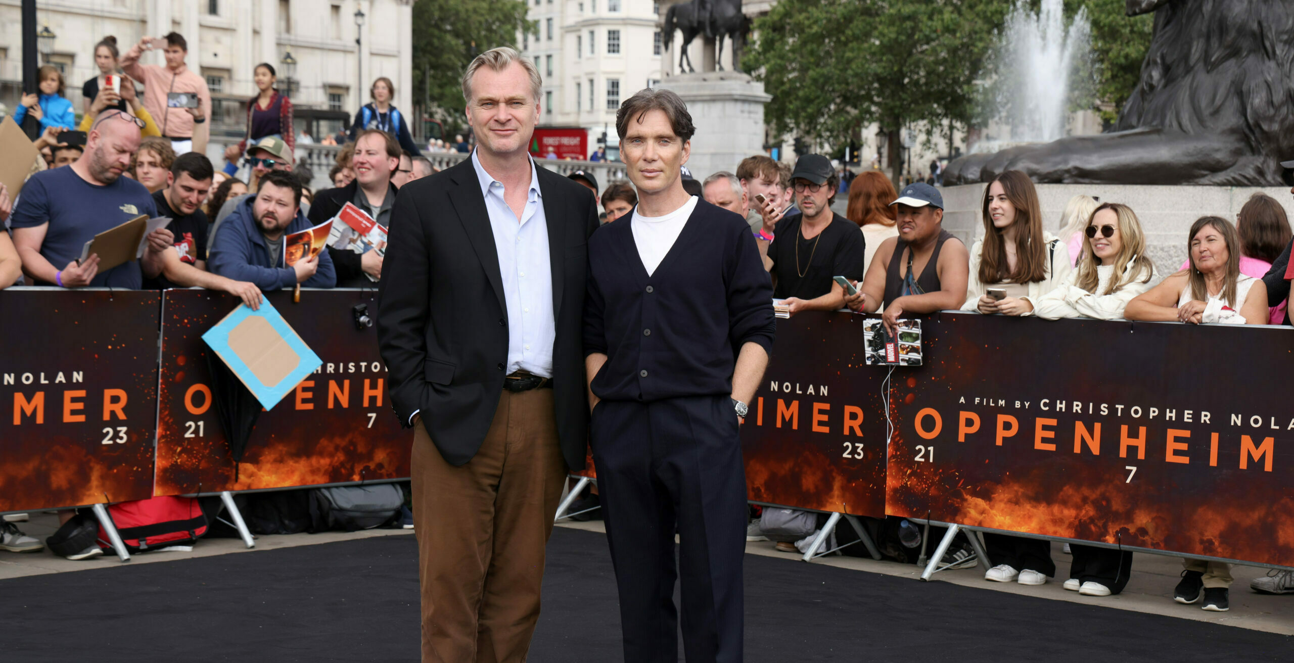 Christopher Nolan und Cillian Murphy auf dem Red Carpet