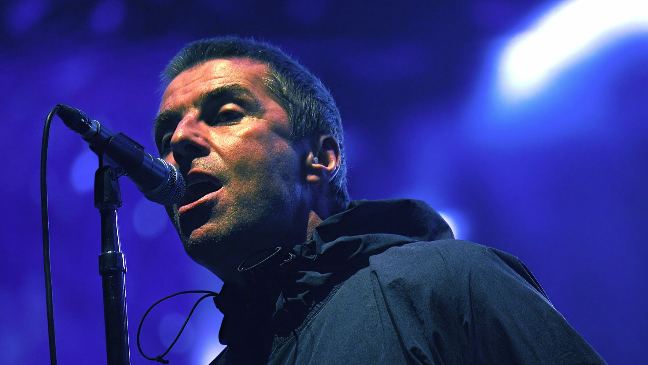 Liam Gallagher tritt am dritten Tag des Sziget Festivals 2024 auf der Óbuda Insel in Budapest auf