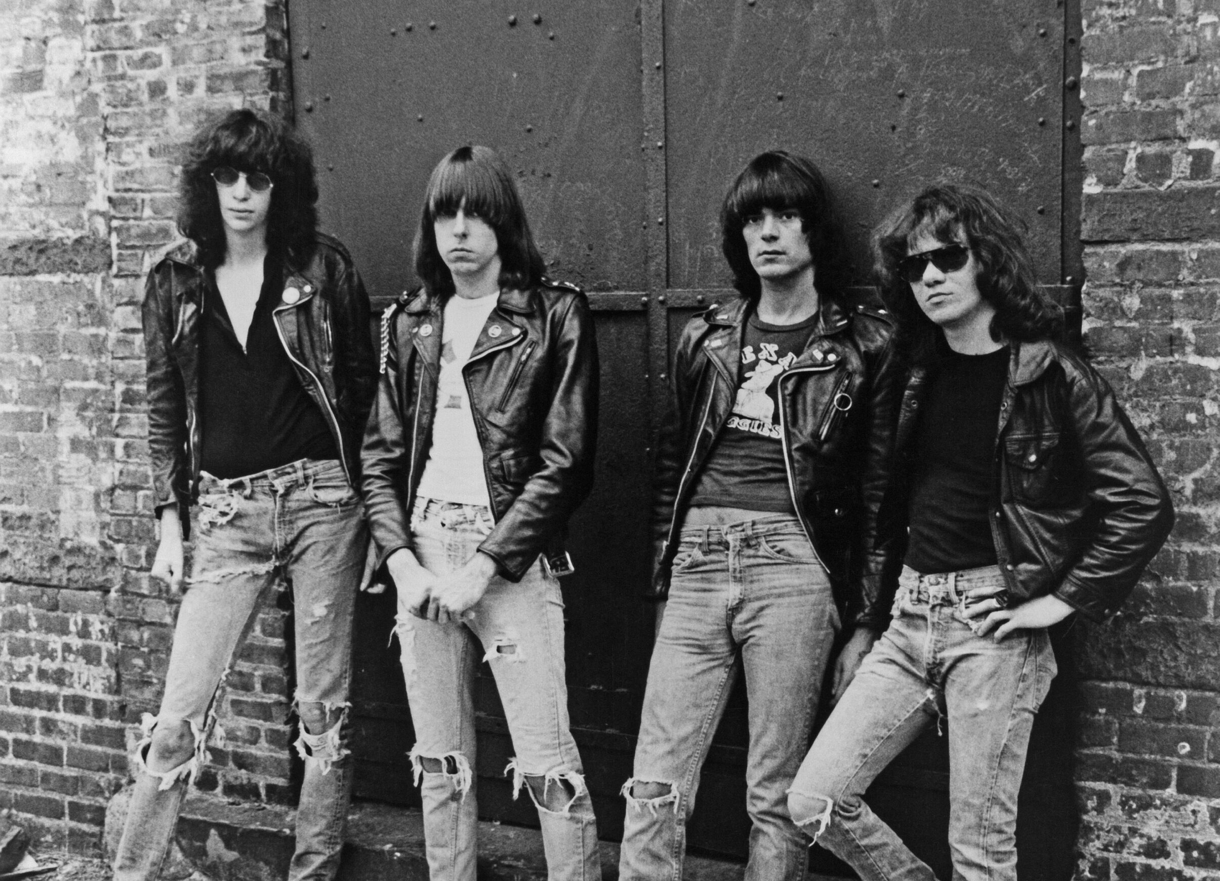 Die Ramones beim Cover-Shooting für ihr Debüt-Album