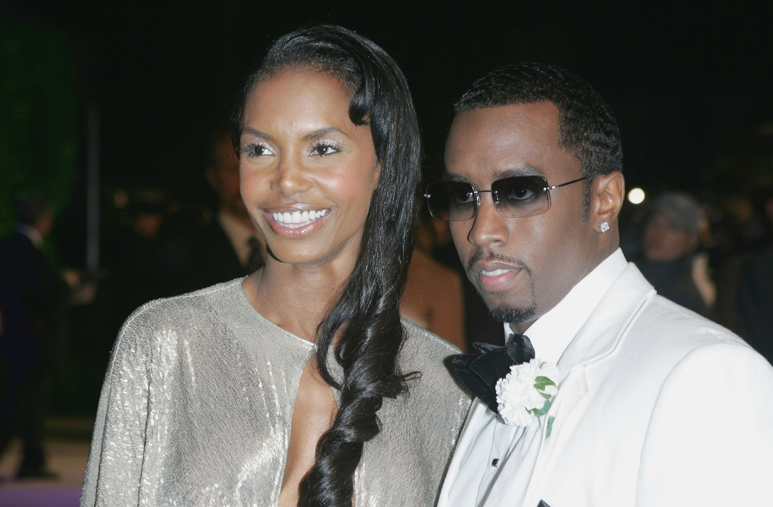 Schauspielerin Kim Porter und Mogul Sean „Puffy“ Combs kommen zur Vanity Fair Oscar Party im Mortons am 27. Februar 2005