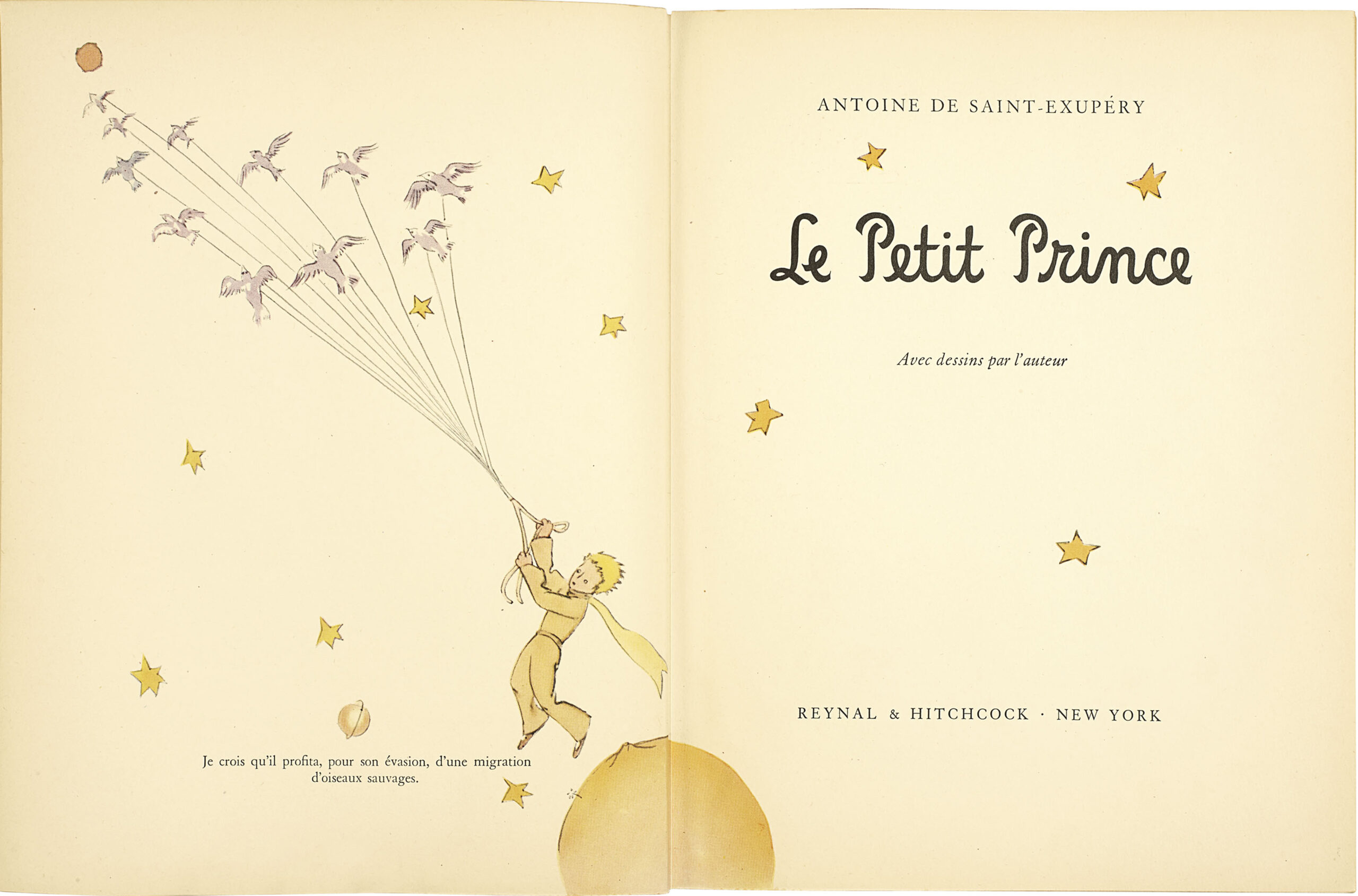 Buchcover des „Kleinen Prinzen“ (Le Petit Prince).