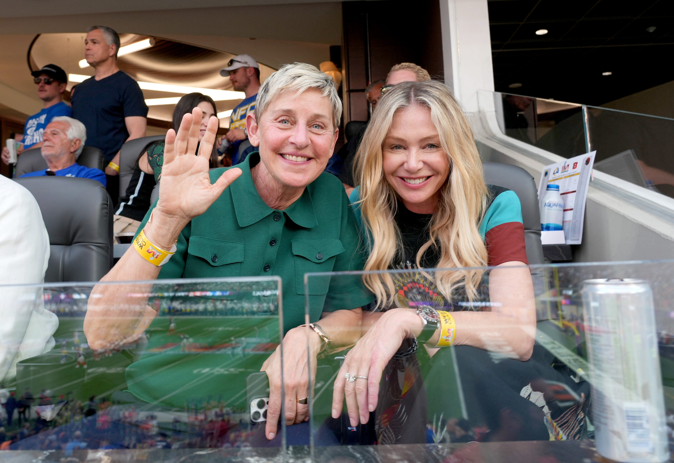 Ellen DeGeneres und Portia de Rossi beim Super Bowl LVI, 13. Februar 2022