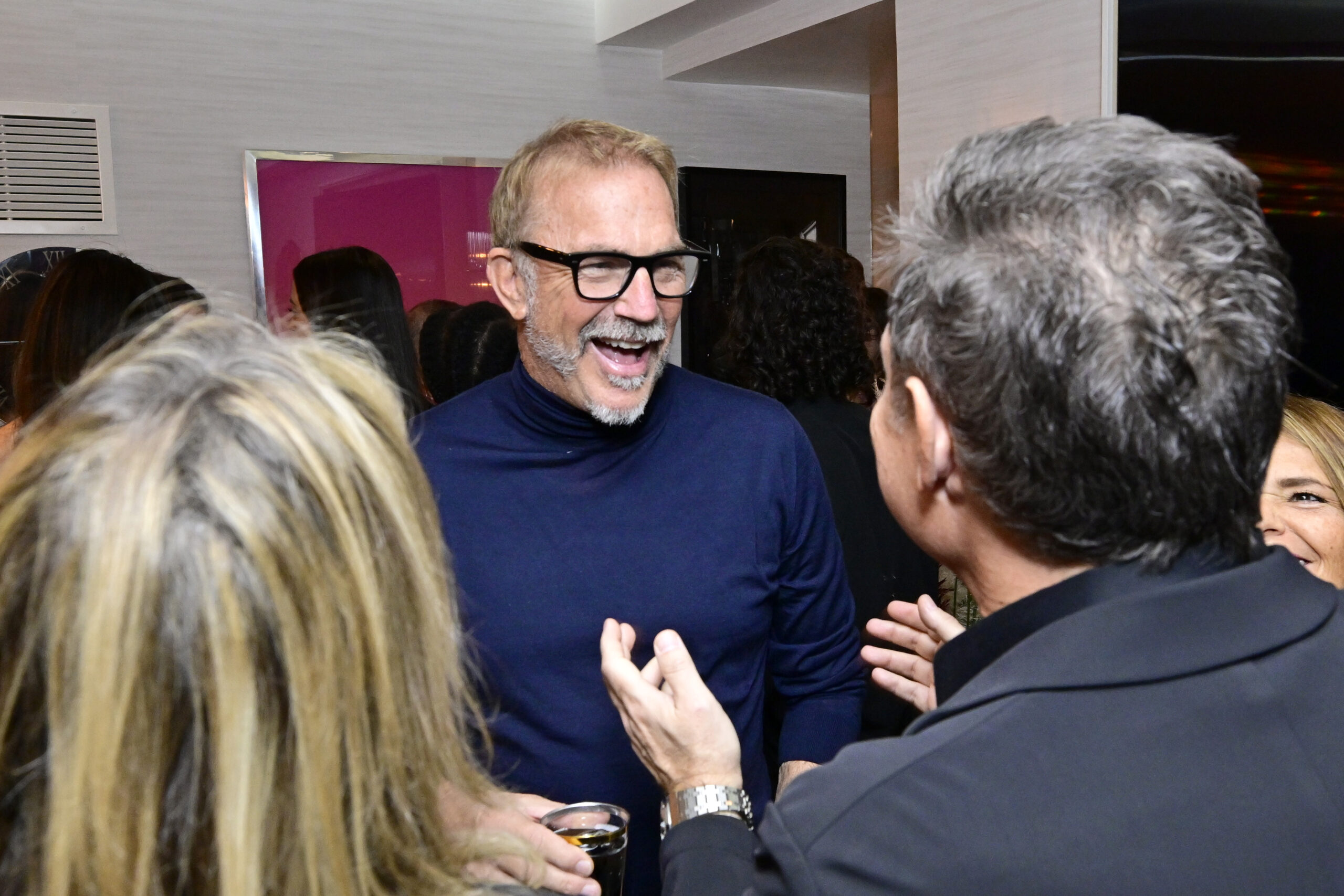 Kevin Costner auf der Party in New York.