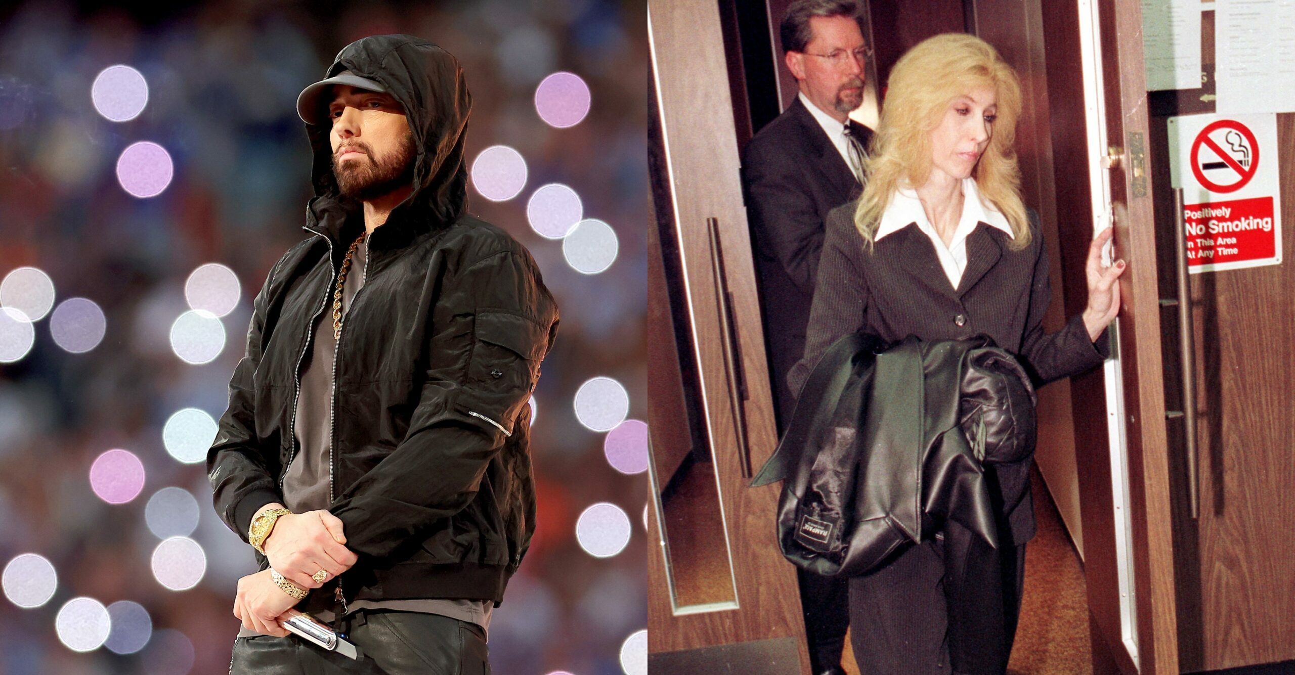 Eminem (l.) und Mutter Debbie Nelson (r.)