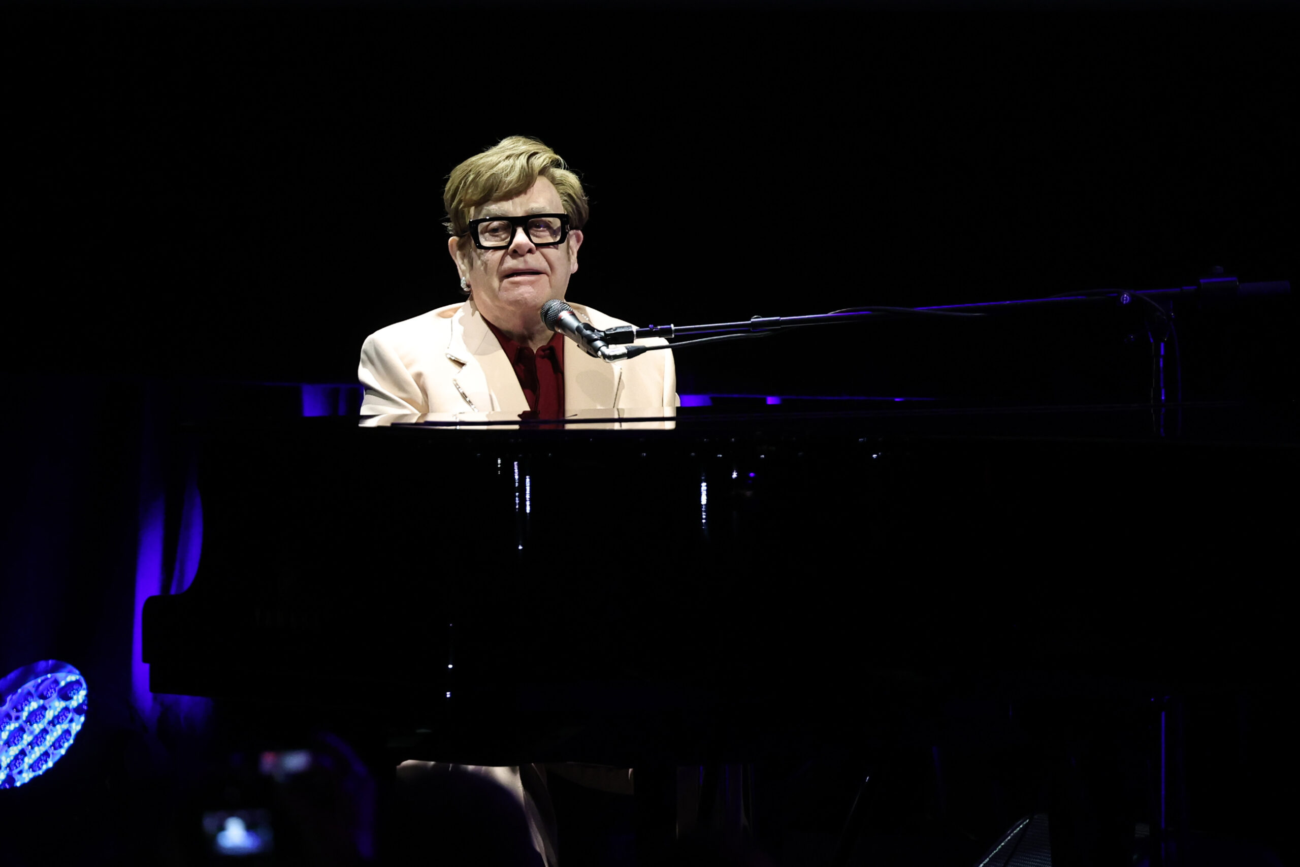 Elton John bei einer Preview der Dokumentation "Elton John: Never Too Late" während des 62. New York Film Festivals im Lincoln Center, 1. Oktober 2024