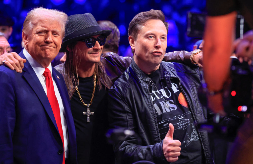 Donald Trump und Elon Musk mit Kid Rock