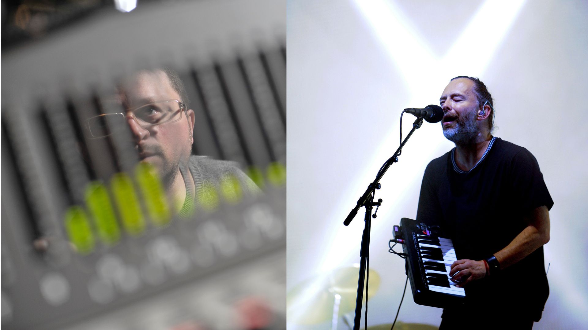 Von links nach rechts: Mark Pritchard und Thom Yorke